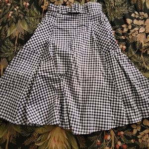 Collectif gingham Mia skirt size small